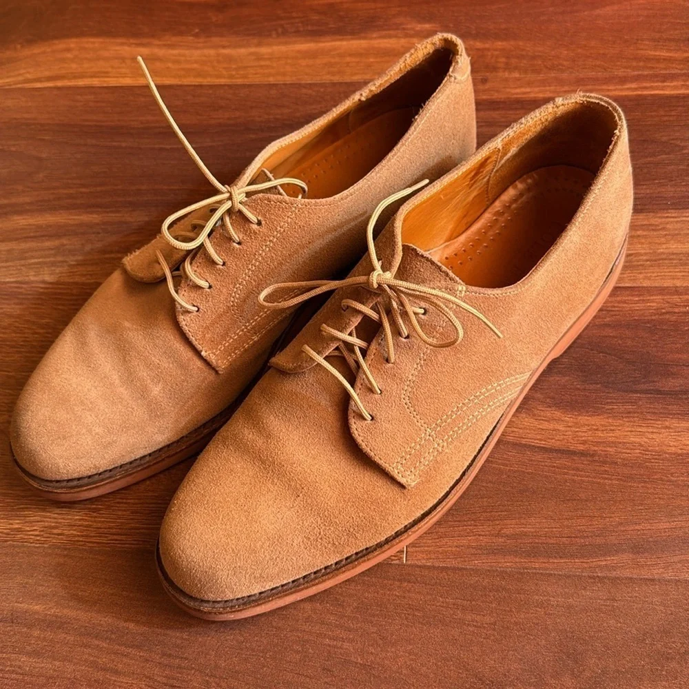 Cole Haan Men's Tan Suede Oxford Shoes Size 11